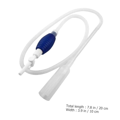 KESYOO Aquarium Water Changer and Gravel Manual Siphon Pump Fish Tank Tool Medium Size White for Fish Tank Maintenance and Water Replacement
