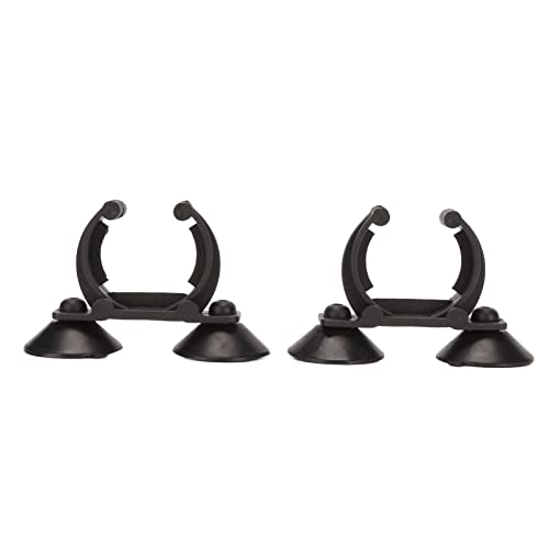 Fish Tank Silicone Suckers Clips for Aquarium Heater, High Insulation Holders, 2pcs