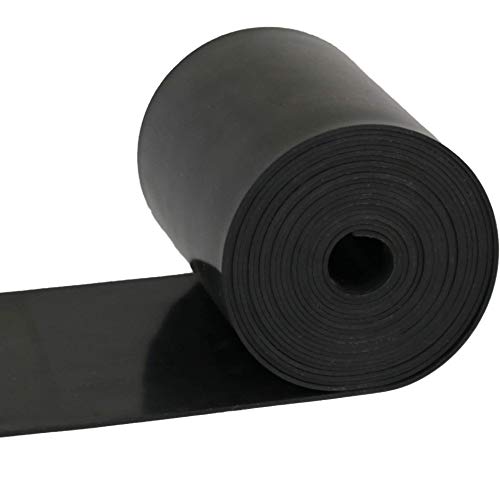 NABOWAN Solid Rubber Sheets,Strips,Rolls 1/16" (.062") Thick x 4" Wide x 120" Long, Thin Neoprene Rubber, Perfect for DIY Gasket Material, Sealing, Liner, Shield, Padding, Mat - size: 4" Wide x 120" Long, style: 1/16" (.062") Thick