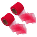 2 Rolls 25 Yards x 7.5 cm Fishing Soft Spawn Net Catfish Bait Holder Netting Sack Tulle Fabric Rolls Hair Bow Making Mesh Ribbon Mesh Craft Ribbon for DIY Tutu Skirt Wedding Costumes Red - color: Red