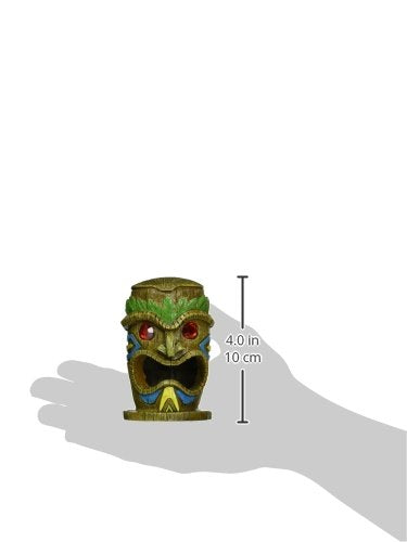 Penn-Plax Tiki Statue Décor – Ruby Eyes – Small Aquarium and Fish Tank Decoration (RR1203)