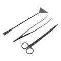 Happyyami 3pcs Set Fish Tank Cleaning Tool Aquarium Tools Kits Aquatic Plants Aquascaping Tools Aquarium Spatula Tool Water Plants Kit Water Plants Kit