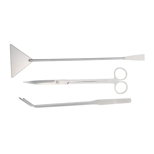 Garneck 1set Aquarium Scissor Multi-Function Aquarium Shovel Scraper for Easy Maintenance of Freshwater and Tanks for Water Plants and Gravel Cleaning