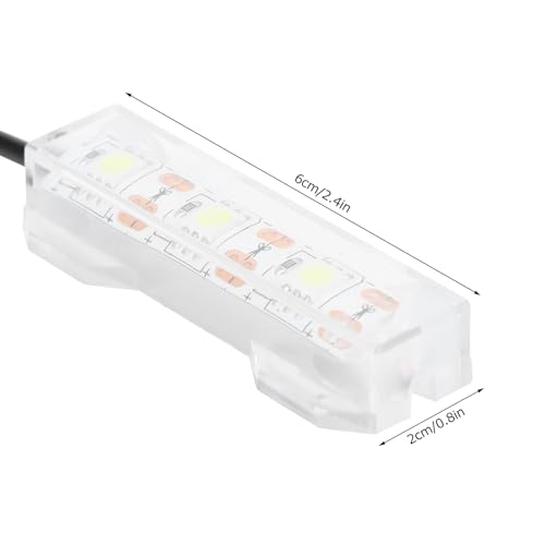 Soft LED Aquarium Plant Light, 5V 0.6W USB 2.0 Mini Aquarium Lamp, LED Desktop Fish Tank Light with 3.28ft Cable, White Lighting Small Water Plant Light for Plant Grow