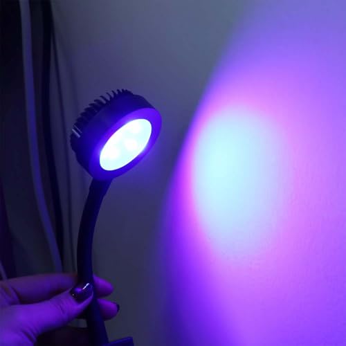 LED Aquarium Plant Light Waterproof Super Slim 3 Color Modes Fish Tank Clip Lamp Practical Plants Grow Lamp(Black)