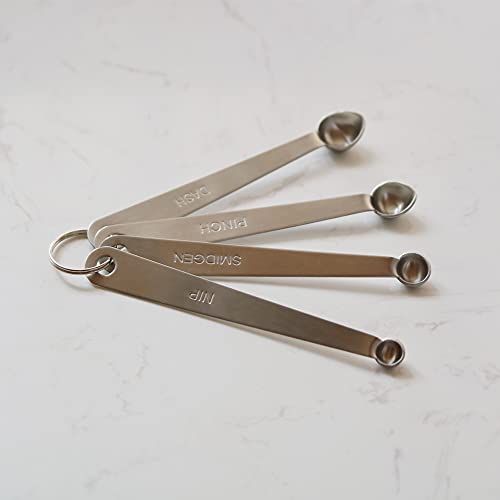 2PCS 1/8 Teaspoon(1/8tsp, Dash) Single Tiny Measuring Spoon, Small Individual Stainless Steel Measure Spoons Only - size: 1/8 Tsp | 0.625 mL | 0.625 cc | 0.02 oz