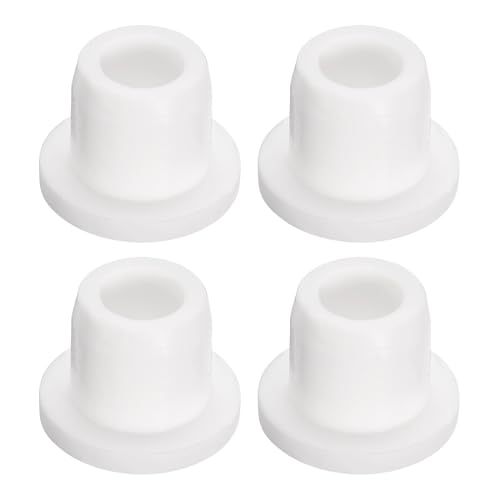 uxcell 4 Pieces White Plug Holes, T10 Waterproof Rubber Button Plug for 10mm / 0.39" Hole - size: 10mm