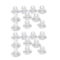 20Pcs Aquarium Suction Cup Clips Set, Fish Tank Air Line Holder, Clear Plastic for Glass Fish Supples