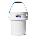 YETI Loadout 5-Gallon Bucket, Impact Resistant Fishing/Utility Bucket - color: White/Blue