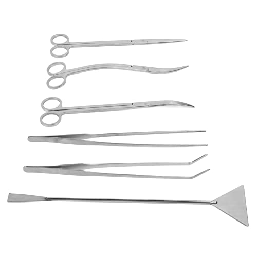 GLOGLOW Nan Aquarium Tools Aquarium Set, Stainless Steel Tools for Plant Care Fish Tank Cleaning