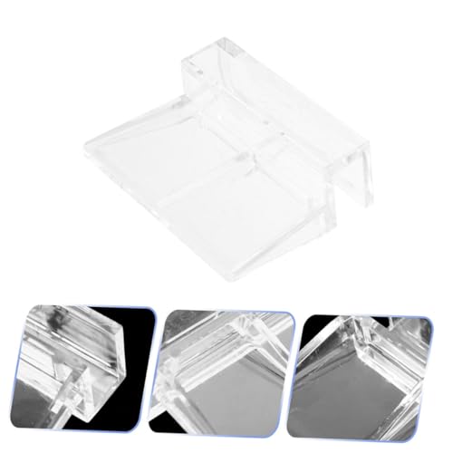 BESPORTBLE 12pcs Aquarium Lid Clips Aquarium Cover Support Brackets Clear Acrylic Fish Tank Holders Stable and Secure Glass Top Cover Holders for Aquatic Pets