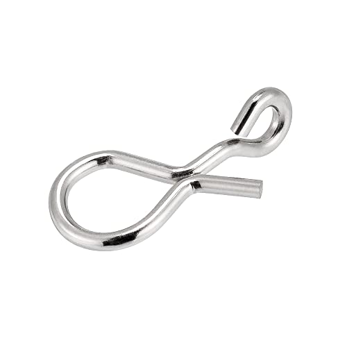 Dr.Fish 50 Pack Fly Fishing Snap 3 Sizes Stainless Steel Quick Change Lure Clip for Fishing Flies, Trout Fishing - size: XL(0.45")-50 Pack
