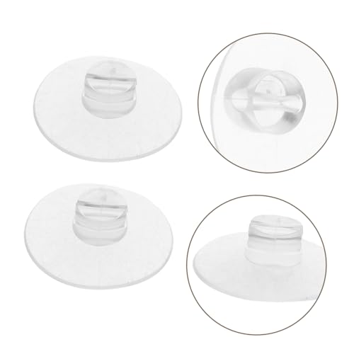 STOBAZA 20pcs Mini Suction Cups Hooks for Glass Shower Aquarium Desktop Heavy Duty Cable Clip Replacement