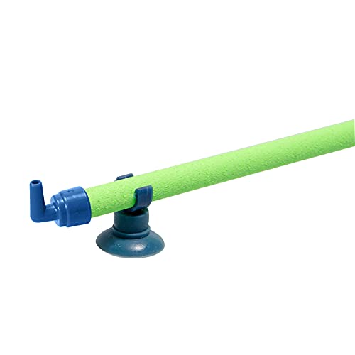 Quickun Aquarium Air Stone Bubble Wall Tube Oxygen Diffuser Bar Decor Accessory for Fish Tank 14 Inch Length,1PCS - color: Fluorescent Green, size: 14 inch