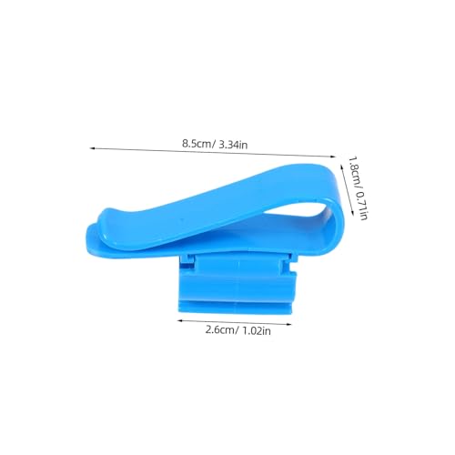 Milisten 6pcs Aquarium Hose Clamps for Fish Tank Water Pipe Fixing Multi-functional Plastic Clips for Easy Installation and Secure - color: Blue