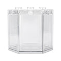 Fish Clear Goldfish with Light Desktop Small Fish for Betta Fish, Shrimp, Goldfish(Transparent)