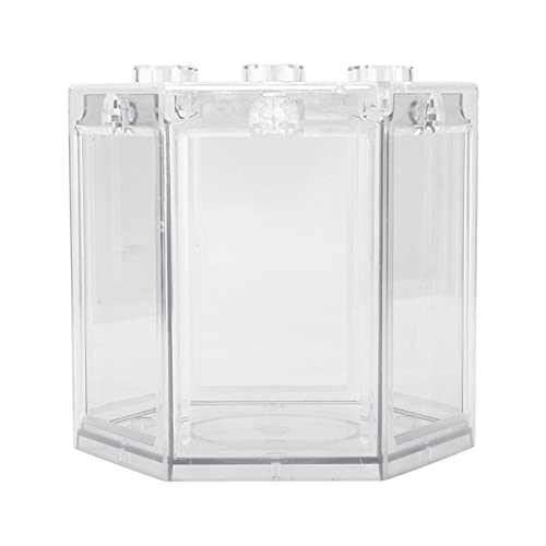 Fish Clear Goldfish with Light Desktop Small Fish for Betta Fish, Shrimp, Goldfish(Transparent)