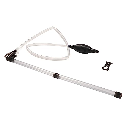 Manual Aquarium Water Changer, Fish Tank Siphon Gravel Vacuum Cleaner for Freshwater Saltwater Tanks, Gravity - Powered Water Changing and Sand Cleaning Kit with PVC Hose and