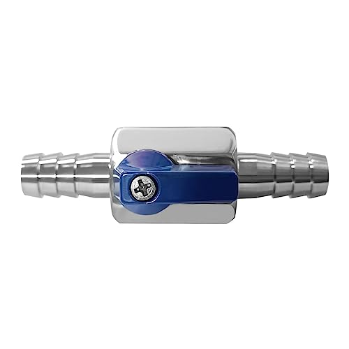 Beduan 1/2” Hose ID Barb Ball Valve 304 Stainless Steel Mini Shut Off Valve for Water Gas Fuel Drip Irrigation and Aquariums