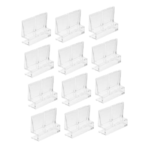 Hemoton Rimless Aquarium Fish Tank Top Cover Lids Support Holder Aquarium Cover Bracket 12 Clips