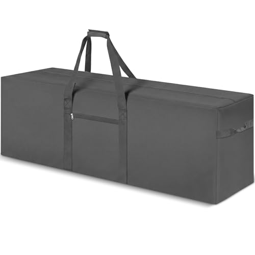 1 Pack 60 x 17 x 20 Inch, 332 L Extra Large Duffle Bag Camping Tent Storage Bag Heavy Duty Waterproof Sport Outdoor Equipment Carrying Case for Pole Travel Canopy Hammock Tripod(Gray) - color: Gray, size: 60 x 17 x 20 Inch, 332 L