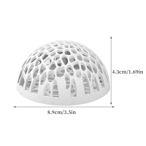 Shrimp Cave Betta Habitat Ornament | Realistic 2-Piece Betta Resting Habitat for Tropical Fish Tanks, Perfect for Home, Office, School Desk Aquariums and Small Aquatic Life Enthusiasts - color: White
