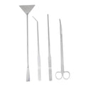 POPETPOP 1set Aquarium Scissors and Tweezers Tool Aquascaping Fish Tank Maintenance Water Plant Care Kit Easy to Use and Resistant