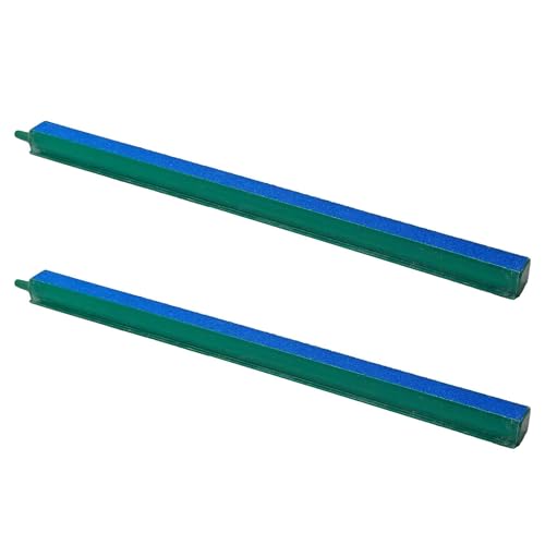 2PCS 12 Inch Aquarium Air Stone Bar, Fish Tank Bubble Diffuser Oxygen Release Bar for Air Pumps, Hydroponic Systems and Ponds - size: 12 Inch