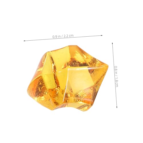 KALLORY 220Pcs Clear Acrylic Fake Crushed Ice Rocks for Vases Table Scatter Party Decoration Arts Crafts Irregular Design for Fish Tanks and Events