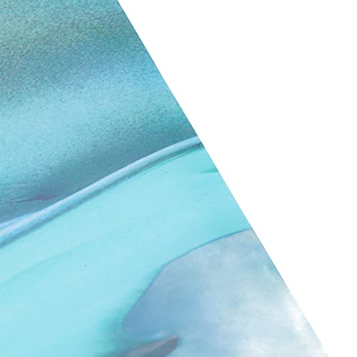 Aquarium Background Paper PVC Self Adhesive 3D Fish Tank Poster, Fade Underwater Scene Sticker with Clear Adhesive Backing for Glass Aquariums and Aquascapes (91 * 50CM) - size: 91*50cm