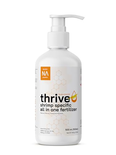 ThriveS Shrimp Specific All in One Aquarium Fertilizer – 500ml Liquid Plant Food – Comprehensive nutrients – Aquarium Nutrition – Convenient to Use – Concentrated Aquarium Plant Fertilizer - size: 500ml