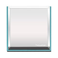 Aquatop High Clarity Low Iron Glass Cube Aquarium, 4.12 Gal – 5mm Thick Glass – Slim Design – Fresh & Saltwater – Desktop Tank with Silicone Sealing - size: 4.1 Gal