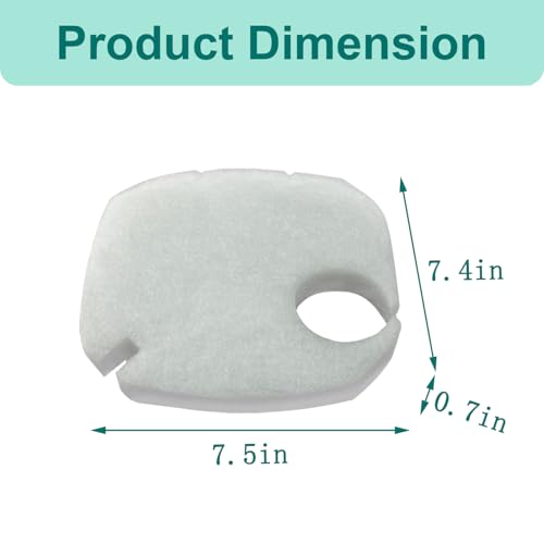 16 Pack Replacement Media Kit Compatible with AMOSIJOY 396GPH 3-Stage Canister External Aquarium Filter, Includes 6 White Pads, 2 Coarse Pads, 2 Activated Carbon, 2 Ceramic Rings & 4 Mesh Bags - size: Big for 396 GPH