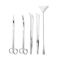 Aquarium Scissor Tweezers Tool Stainless Steel Aquatic Plants Set For Aquarium Maintenance(Curved Tweezers) - color: Curved Tweezers