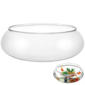 SEWACC Clear Fish Bowl Vase Bubble Bowl Transparent Aquarium Tank, Betta and Goldfish Tank, Desktop Office Decor, 2800ml, Plastic, 9.52 x 9.52 x 3.93 Inch