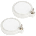 Pawfly 2 Inch White Air Stone Disc Small Bubble Stone Fish Tank Oxygen Stone for Air Pump Aquarium Fish Tank, 2 Pack