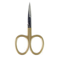 Fly Tying Scissor All Purpose 4inch Straight Scissor (Gold) - color: Gold