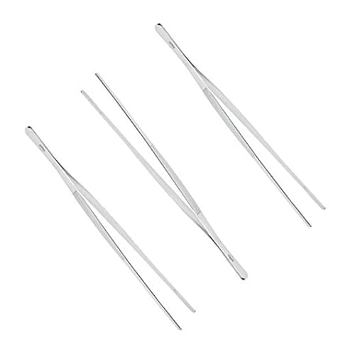 Küchenprofi 12-Inch Tweezer Tongs in 18/10 Stainless Steel, Pack of 3 - size: 12 Inch (Pack of 3)