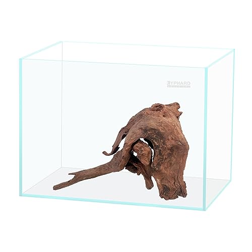 LYPHARD AQUARIUMS 15 Gallon Rimless Aquarium, Ultra Clear Glass Low Iron Rectangular Fish Tank L19.6×W13×H13.8 Inches Thickness 6mm with EVA Foam Mat Included - size: 15 Gallons