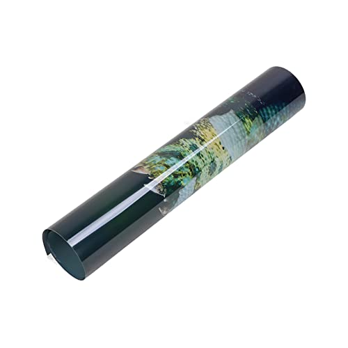 Aquarium Background PVC 3D Effects Fish Tank Decoration Picture, Self Adhesive Aquarium Sticker with Realistic Design, Non Durable Background for Freshwater (91 * 50CM) - size: 91*50CM