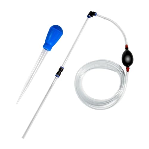 Toyvian Aquarium Water Changer and Faeces Cleaner Set Mini Manual Siphon Gravel Vacuum with Hose Suitable for Aquarium Water Replacement and Random Color