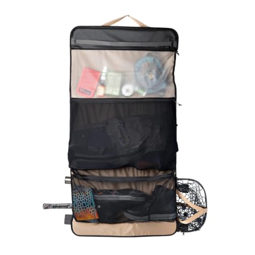 RiverSmith Fly Fishing Wader & Boot Bag – Gear-Roll Wader Bag with Changing Mat, Waterproof Pocket, Rod & Net Storage – Fly Fishing Gear Organizer – Shadow Kelp - color: Shadow Kelp