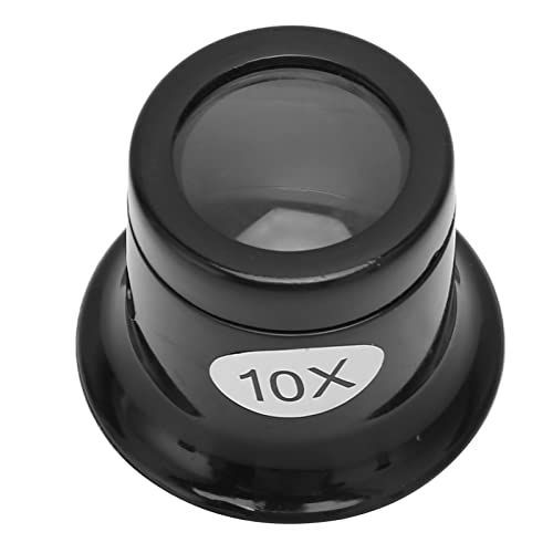 10PCS 10X Watchmaker Loupe, Portable Monocular Watch Loupe Magnifier Magnifying Glass Eye Loops Magnifier, Jewelers Repair