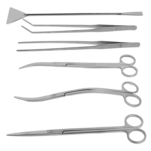 HEEPDD Aquarium Tools Aquarium Set, Tools with Scissors and Tweezers for Plant Care Set, Stainless Steel Nan Supplies