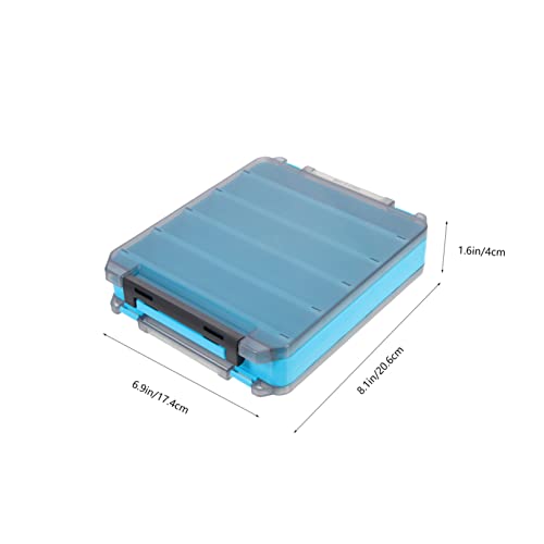 Happyyami Fishing Kit Bait Box Storage Fishing Accessories Containers Sturdy Impact-resistant - color: Sky-blue