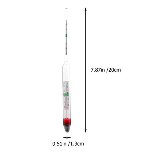 Accurate Fish Tank Hydrometer Aquarium Salt Water Salinimeter Glass Floating Areometer Temperature Reading