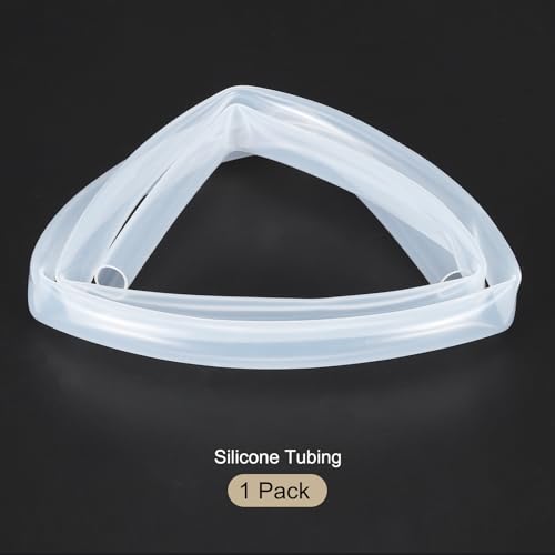1m(3.3ft) 12mm(1/2") ID x 14mm(9/16") OD Silicone Tubing Clear Industrial Plastic Tubing Pure Silicone Hoses for Pump Siphoning Draining Irrigation Brewing - color: Clear, size: 1/2" x 9/16"