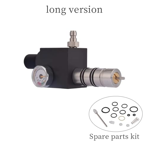 HPA 4500PSI Z Valve Gas Cylinder Refill Filling Adapter Compressor Air Tank Soft Connector Soda Accesories for Diving Aquarium(Long Pattern) - size: Long pattern
