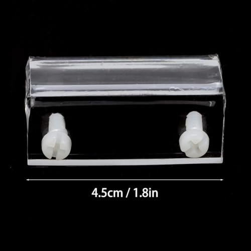4Pcs Aquarium Lid Clips for 6-12mm Glass, Rimless Aquarium Acrylic Fish Tank Cover Clip Glass Cover Holder Aquarium Fish Tank Cover Support Clamp Accessory