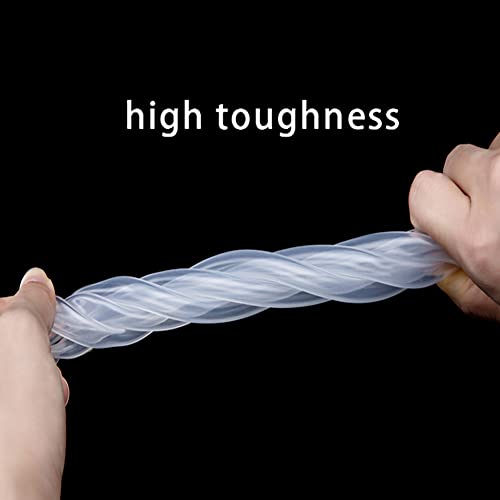Silicone Tubing 6mm (1/4") ID x 8mm OD Food Grade High-temperature Pure Silicone Hose Tube Clear Pipe for Home Brewing Air and Liquid Transfer (Length 6 Meter- 19.68FT) - size: 6mmx8mm, style: 6M